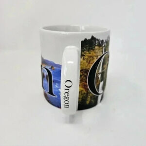 Oregon Americaware Raised Relief Souvenir Coffee Mug 18 oz Cup Mountain Scene